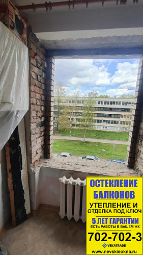 Приморский район, ул. Школьная д. 60, серия дома Щ-5416, установка окна в комнате