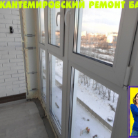 Калининский район, Кушелевская дорога 7-4, остекление лоджии от пола до потолка