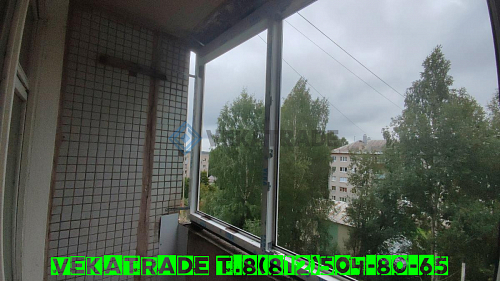 Всеволожский район, п. Стеклянный 17, серия дома 1605-АМ5, ремонт лоджии
