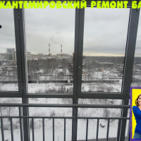 Калининский район, Кушелевская дорога 7-4, остекление лоджии от пола до потолка