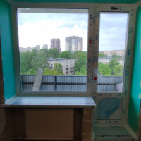 Московский район, ул. Краснопутиловская 109, серия дома 1ЛГ-606, установка балконного блока