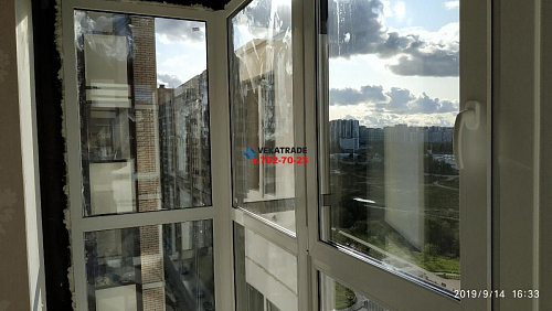 Новое Девяткино, ул. Арсенальная 3, панорамное остекление балкона