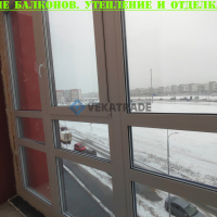 Красносельский район, замена фасадного остекления на лоджии