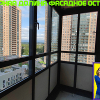 Парголово, проезд Толубеевский 38-3, замена фасадного остекления на балконе