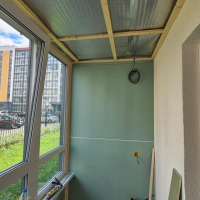 Красносельский район, пр. Буденного 23-3, утепление и отделка лоджии