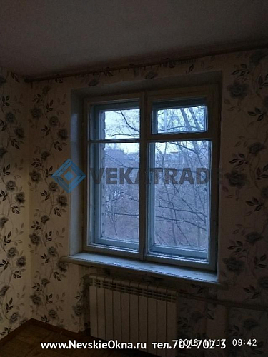 Выборгский район, пр. Тореза 25, серия дома 1-528-КП-10, установка теплых пластиковых окон