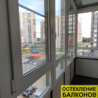 Невский район, тер. Усть Славянка, Советский пр 34-2-1, замена фасадного остекления балкона