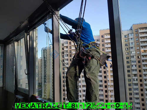 Красносельский район, пр. Ленинский 74-2, остекление балкона