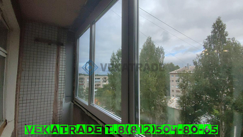 Всеволожский район, п. Стеклянный 17, серия дома 1605-АМ5, ремонт лоджии