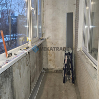 Выборгский район, ул. Шостаковича 5-1 серия дома 504, ремонт лоджии