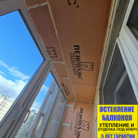 Пушкинский район, ул. Ростовская 14-16, утепление и отделка лоджии
