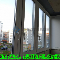Петродворцовый район, ул. Парковая 16-4, остекление и отделка балкона