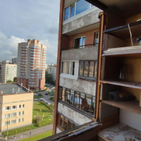Красногвардейский район, ул. Ленская 5, серия дома Щ9378-23-к, установка раздвижного остекления лоджии