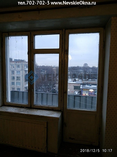 Красногвардейский район, пр. Металлистов 50, серия дома 1-ЛГ-507, установка теплого балконного блока