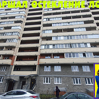 №13364 ЖК Маршал Металлистов 117 теплое остекление на лоджии