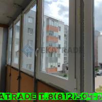 Петродворцовый район, ул. Парковая 14-3, остекление балкона