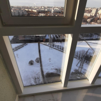 Московский район, пр. Космонавтов 37, установка термокоробов на фасадное остекление