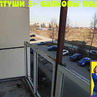 ЖК КОЛТУШИ 5+ №13367 остекление балкона от пола до потолка