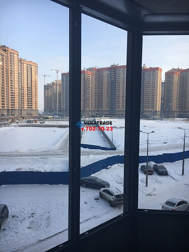 Парголово, ул. Валерия Гаврилина 15, остекление балкона