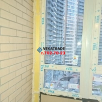 Парголово, ул. Фёдора Абрамова 16-1, теплое остекление балкона