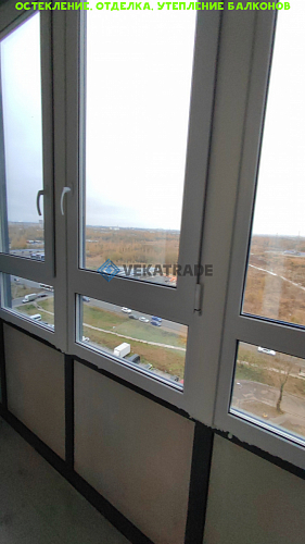 Невский район, тер. Усть Славянка, Советский пр 36-1, остекление лоджии