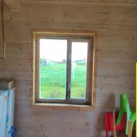 Ломоносовский район, п. Удачное 55, установка окон в загородном доме