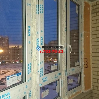 Замена фасадного остекления балкона ЖК Капитал в Кудрово в д.3 по Каштановой Алее