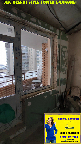 Выборгский район, Выборгское шоссе 15, установка балконного блока