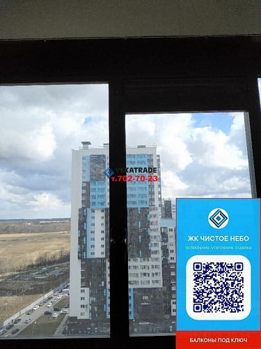 Приморский район, Комендантский 67, теплое остекление балкона