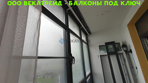 Красносельский район, ул. Адмирала Трибуца 5, замена фасадного остекления балкона 