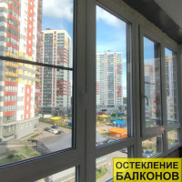 Невский район, тер. Усть Славянка, Советский пр 34-2-1, замена фасадного остекления балкона