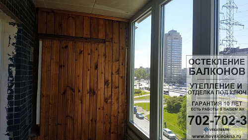 Приморский район, пр. Испытателей 31-1, серия дома 137, ремонт лоджии под ключ