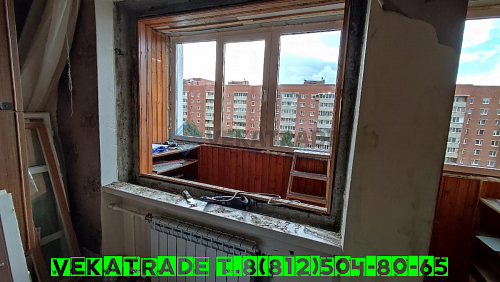 Приморский район, пр. Авиаконструкторов 15-1, серия дома 504, установка окон