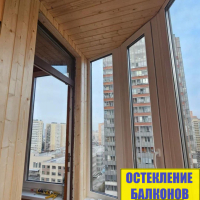 Красносельский район, пр. Ленинский 78-2, утепление и отделка балкона вагонкой
