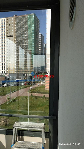 Московский район, пр. Дунайский 14-1, теплое остекление балкона