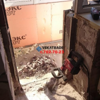 Парголово, ул. Заречная 33, установка балконного блока с демонтажом порожка и установка пластикового окна