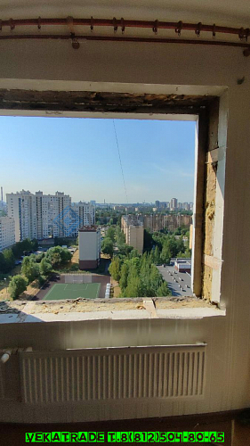 Невский район, ул. Тельмана 49, установка окна