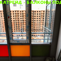 Московский район, ул. Среднерогатская 11, остекление лоджии альпинистами