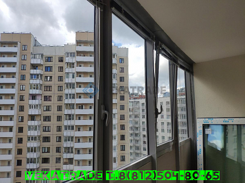 Красносельский район, пр. Ленинский 74-2, остекление балкона