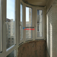 Фрунзенский район, ул. Димитрова 31-1, серия дома 137, остекление закругленного балкона