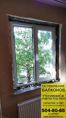 Красногвардейский район, пр. Энтузиастов 40-2, серия дома 137, установка ПВХ окна