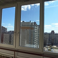 Невский район, ул. Коллонтай 15-1, остекление лоджии