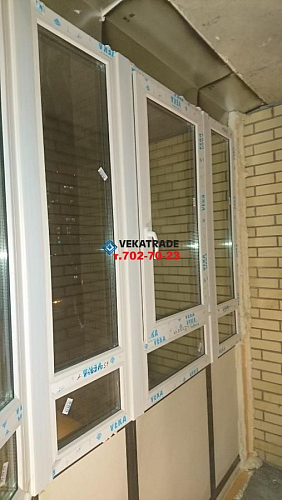 Парголово, ул. Фёдора Абрамова 21-3, теплое остекление полукруглого балкона