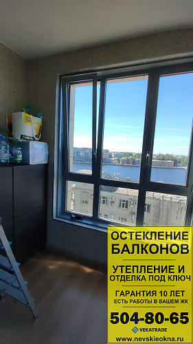Приморский район, Ушаковская наб. 3-2, установка пластикового окна