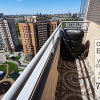 Фото ремонта на открытом балконе в ЖК Академ Парк
