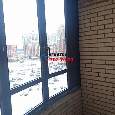 Замена фасадного остекления балкона ЖК Капитал в Кудрово в д.3 по Каштановой Алее