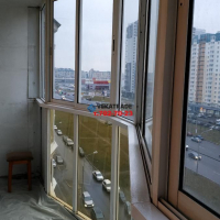 Приморский район, Богатырский 51, панорамное остекление лоджии