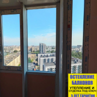 Выборгский район, пр. Просвещения 43, замена холодного остекления на теплое альпинистами