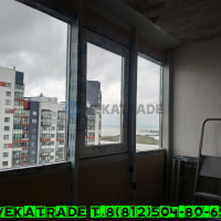 Красносельский район, пр. Героев 18, остекление лоджии альпинистами