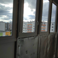 Петродворцовый район, ул. Парковая 16-3, остекление лоджии
